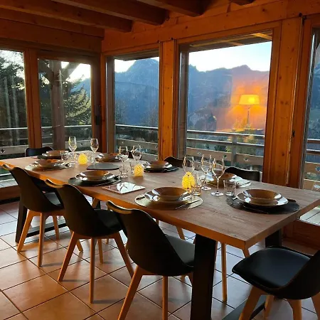 De Charme Avec Sauna Et Vue Sur Les Montagnes - Fr-1-505-181 Chalet *